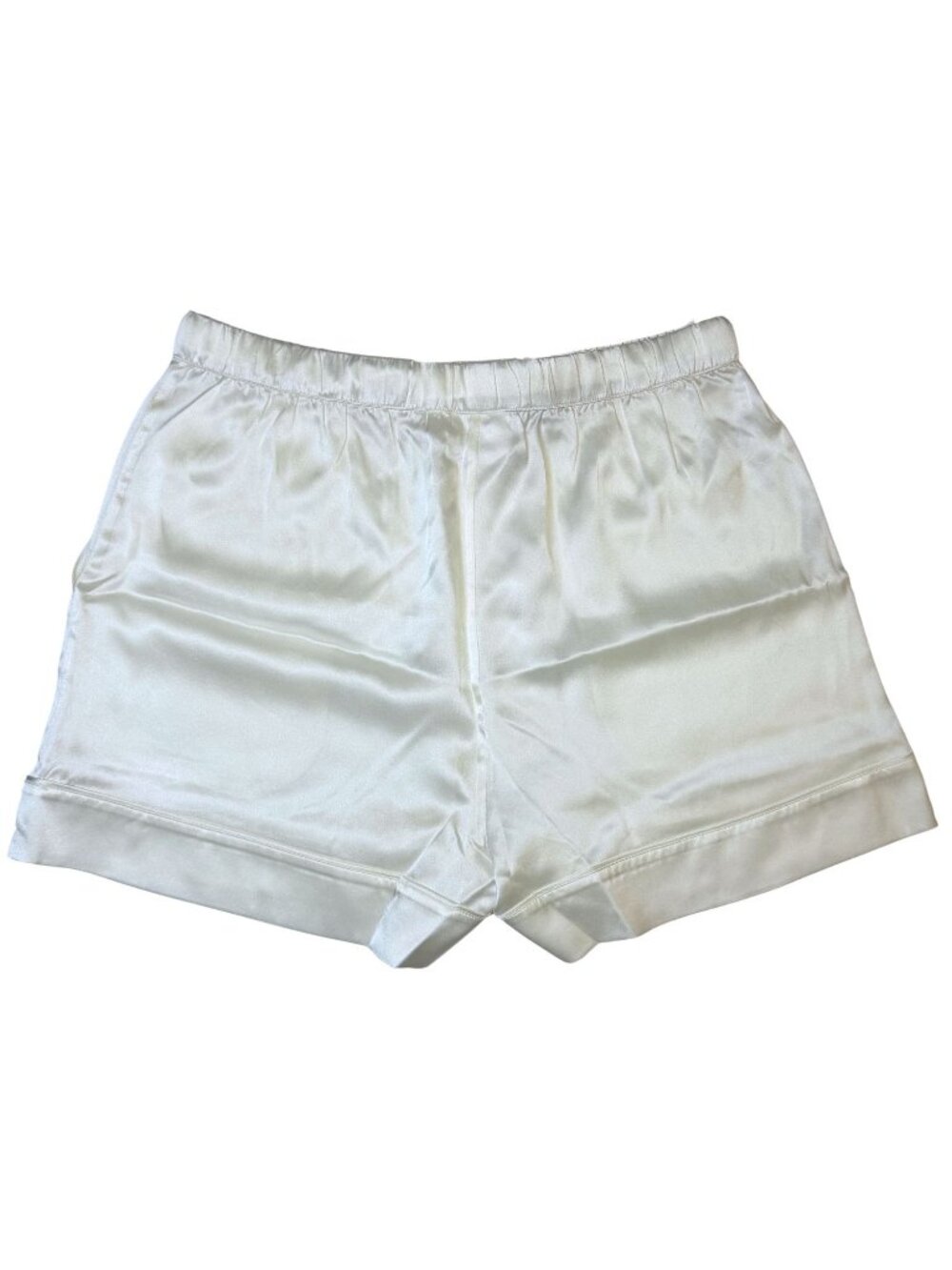 Cozy Earth Serenity Silk Pajama Shorts |100% Silk |Ivory| NWT | Size XS - Picture 4 of 8